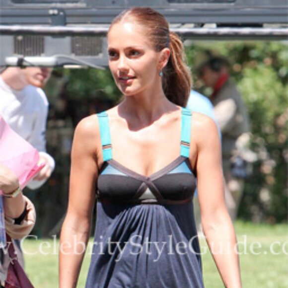 VPL ♡ Convexity Breaker Maxi Dress ♡ grey / blue / rust - Picture 10 of 15